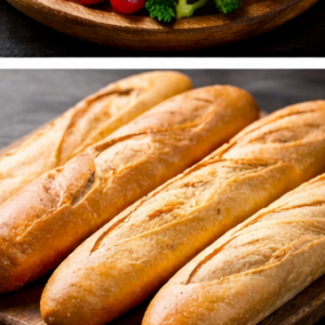 Laugenbaguette m. Kräuterbutter